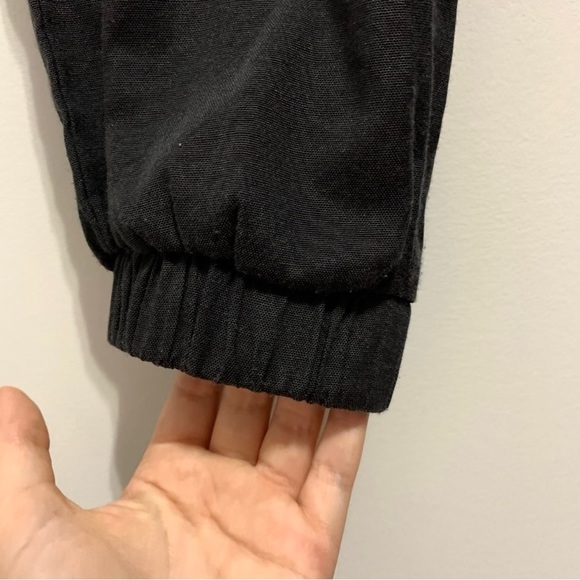 Women’s Chain Detail Flap Pocket Black Cargo Pants - Picture 9 of 12